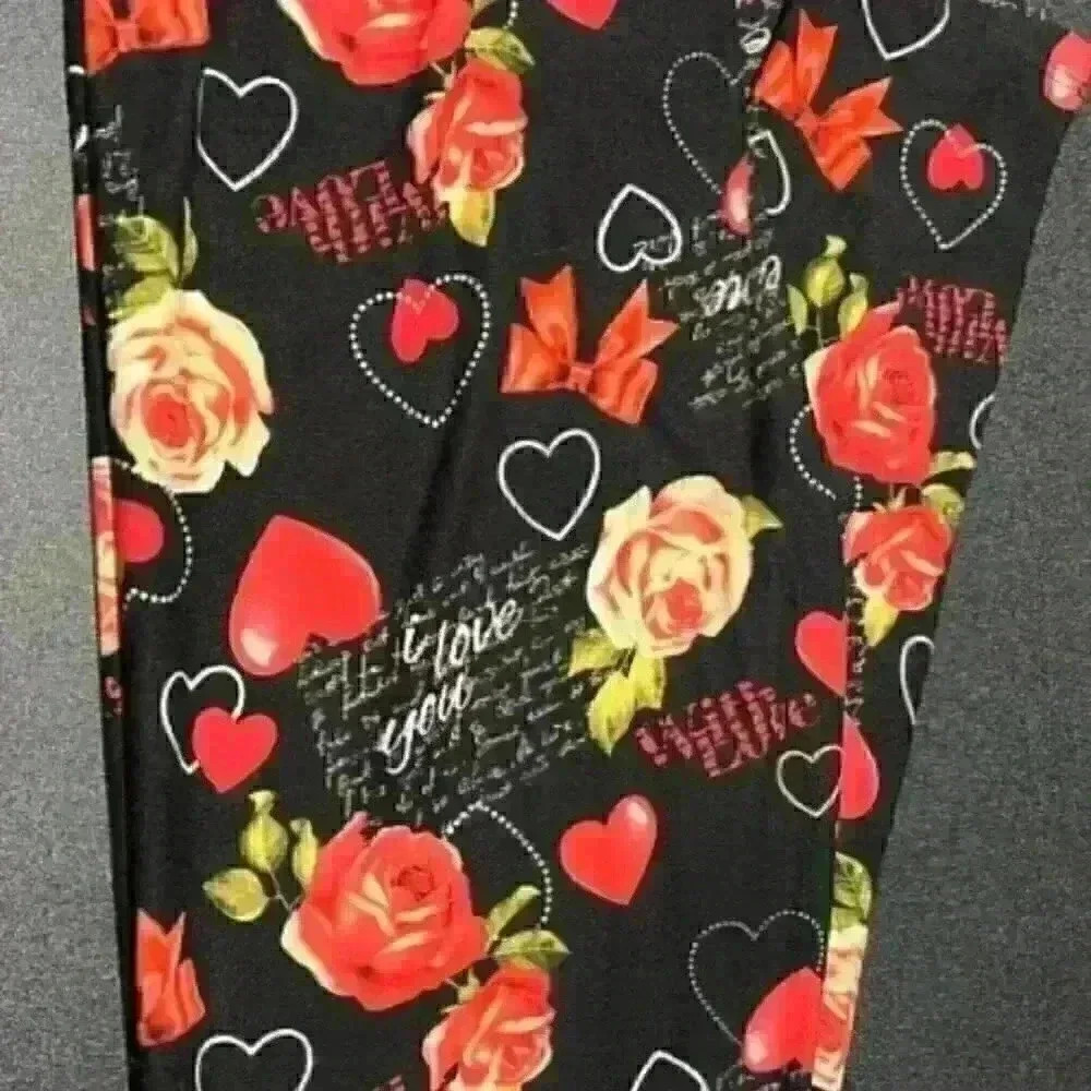 Heart and bows love Letter Leggings OS 0-14